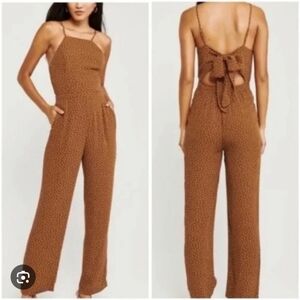 Abercrombie & Fitch Fawn Polka Dot Jumpsuit Size XS